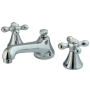 Kingston Brass 1.2 GPM Widespread Bathroom Faucet with Pop-Up Drain Assembly Polished Chrome