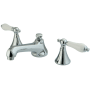 Kingston Brass 1.2 GPM Widespread Bathroom Faucet with Pop-Up Drain Assembly Polished Chrome