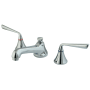 Kingston Brass 1.2 GPM Widespread Bathroom Faucet with Pop-Up Drain Assembly Polished Chrome
