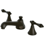 Kingston Brass 1.2 GPM Widespread Bathroom Faucet with Pop-Up Drain Assembly Oil Rubbed Bronze