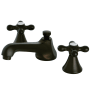 Kingston Brass 1.2 GPM Widespread Bathroom Faucet with Pop-Up Drain Assembly Oil Rubbed Bronze
