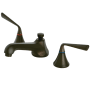 Kingston Brass 1.2 GPM Widespread Bathroom Faucet with Pop-Up Drain Assembly Oil Rubbed Bronze