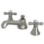 Kingston Brass 1.2 GPM Widespread Bathroom Faucet with Pop-Up Drain Assembly Brushed Nickel