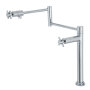 Kingston Brass Concord 3 GPM Modern Single Hole Pot Filler with Cross Handles Polished Chrome