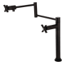 Kingston Brass Millennium 3 GPM Modern Single Hole Pot Filler with Cross Handles Oil Rubbed Bronze