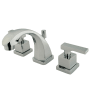 Kingston Brass Executive 1.2 GPM Widespread Bathroom Faucet with Pop-Up Drain Assembly Polished Chrome