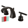 Kingston Brass Kaiser 1.2 GPM Widespread Bathroom Faucet with Pop-Up Drain Assembly Oil Rubbed Bronze