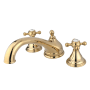 Kingston Brass Vintage Deck Mounted Roman Tub Filler Polished Brass