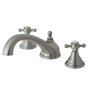 Kingston Brass Vintage Deck Mounted Roman Tub Filler Brushed Nickel