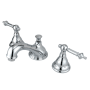 Kingston Brass 1.2 GPM Widespread Bathroom Faucet with Pop-Up Drain Assembly Polished Chrome