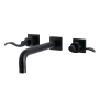 Kingston Brass NuWave Wall Mounted Tub Filler Matte Black