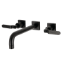 Kingston Brass Whitaker Wall Mounted Tub Filler Matte Black