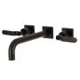 Kingston Brass Whitaker Wall Mounted Tub Filler Oil Rubbed Bronze