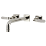 Kingston Brass Whitaker Wall Mounted Tub Filler Polished Nickel