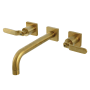 Kingston Brass Whitaker Wall Mounted Tub Filler Brushed Brass