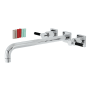 Kingston Brass Kaiser Wall Mounted Roman Tub Filler Polished Chrome