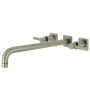 Kingston Brass Concord Wall Mounted Roman Tub Filler Brushed Nickel