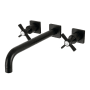 Kingston Brass Millennium Wall Mounted Tub Filler Matte Black