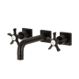 Kingston Brass Hamilton 1.2 GPM Wall Mounted Widespread Bathroom Faucet Oil Rubbed Bronze
