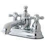 Kingston Brass English Country 1.2 GPM Centerset Bathroom Faucet with Pop-Up Drain Assembly Polished Chrome