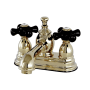 Kingston Brass Duchess 1.2 GPM Centerset Bathroom Faucet with Pop-Up Drain Assembly Polished Brass