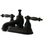 Kingston Brass Templeton 1.2 GPM Centerset Bathroom Faucet with Pop-Up Drain Assembly Oil Rubbed Bronze
