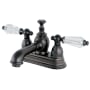 Kingston Brass Wilshire 1.2 GPM Centerset Bathroom Faucet with Pop-Up Drain Assembly Oil Rubbed Bronze