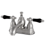 Kingston Brass Duchess 1.2 GPM Centerset Bathroom Faucet with Pop-Up Drain Assembly Brushed Nickel
