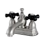 Kingston Brass Duchess 1.2 GPM Centerset Bathroom Faucet with Pop-Up Drain Assembly Brushed Nickel