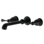 Kingston Brass English Country Wall Mounted Roman Tub Filler Matte Black