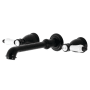 Kingston Brass Bel-Air Wall Mounted Roman Tub Filler Matte Black