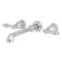 Kingston Brass English Country Wall Mounted Roman Tub Filler Polished Chrome