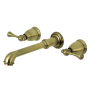 Kingston Brass English Country Wall Mounted Roman Tub Filler Antique Brass