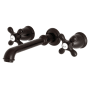 Kingston Brass English Country Wall Mounted Roman Tub Filler Oil Rubbed Bronze