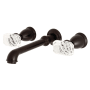 Kingston Brass Krystal Onyx Wall Mounted Roman Tub Filler Oil Rubbed Bronze