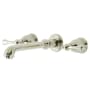 Kingston Brass English Country Wall Mounted Roman Tub Filler Polished Nickel