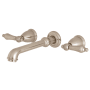 Kingston Brass English Country Wall Mounted Roman Tub Filler Brushed Nickel