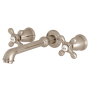 Kingston Brass English Country Wall Mounted Roman Tub Filler Brushed Nickel