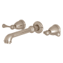 Kingston Brass English Country Wall Mounted Roman Tub Filler Brushed Nickel