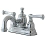 Kingston Brass Royale 1.2 GPM Centerset Bathroom Faucet with Pop-Up Drain Assembly Polished Chrome
