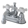 Kingston Brass English Country 1.2 GPM Centerset Bathroom Faucet with Pop-Up Drain Assembly Polished Chrome