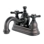 Kingston Brass Essex 1.2 GPM Centerset Bathroom Faucet with Pop-Up Drain Assembly Oil Rubbed Bronze