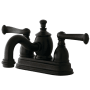 Kingston Brass Royale 1.2 GPM Centerset Bathroom Faucet with Pop-Up Drain Assembly Oil Rubbed Bronze