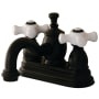 Kingston Brass English Country 1.2 GPM Centerset Bathroom Faucet with Pop-Up Drain Assembly Oil Rubbed Bronze