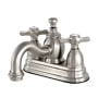 Kingston Brass Essex 1.2 GPM Centerset Bathroom Faucet with Pop-Up Drain Assembly Brushed Nickel