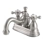 Kingston Brass English Country 1.2 GPM Centerset Bathroom Faucet with Pop-Up Drain Assembly Brushed Nickel
