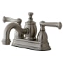 Kingston Brass Royale 1.2 GPM Centerset Bathroom Faucet with Pop-Up Drain Assembly Brushed Nickel