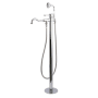 Kingston Brass Paris Floor Mounted Tub Filler – Includes Hand Shower Polished Chrome
