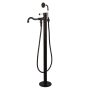 Kingston Brass Paris Floor Mounted Tub Filler – Includes Hand Shower Oil Rubbed Bronze