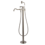 Kingston Brass Kaiser Floor Mounted Tub Filler – Includes Hand Shower Brushed Nickel